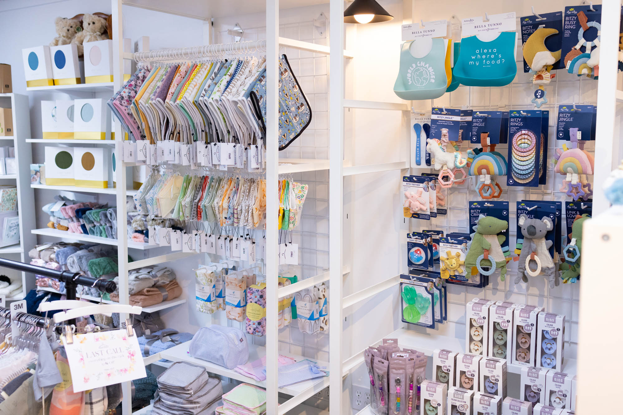 children's boutique with gift options for baby showers